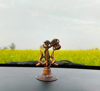 Lord Shiva Trishul With Damru Car Dashboard