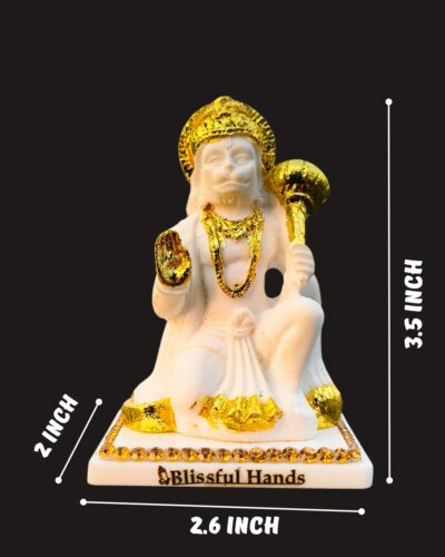 Hanuman Ji Murti For Car Dashboard - Image 5